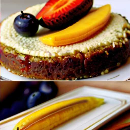 Delicious Millet Cake Recipe with Seasonal Fruits