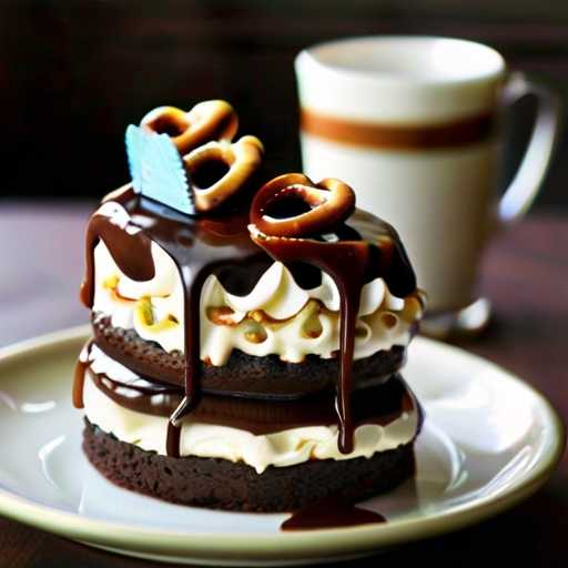 Chocolate pretzel cake
