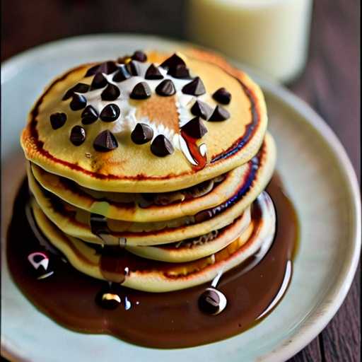 Quick and Easy Homemade  Chocolate chip pancake recipe