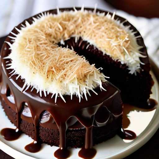 Chocolate coconut cake