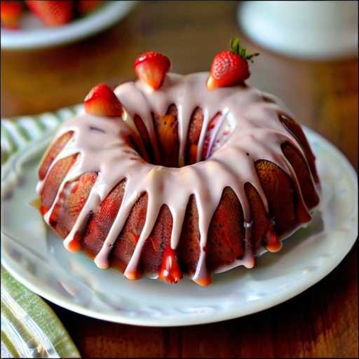 Strawberry bundt cake