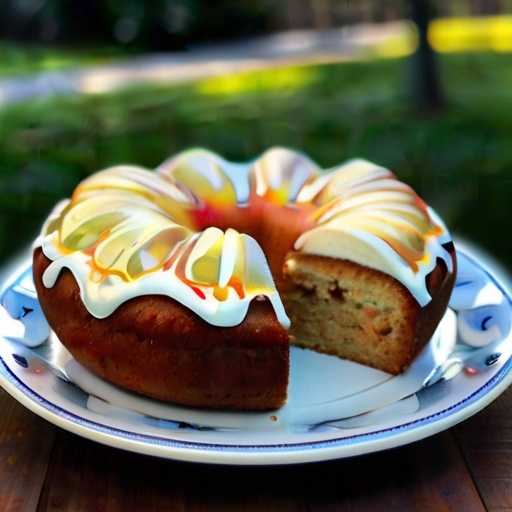 Sour cream apple Cake
