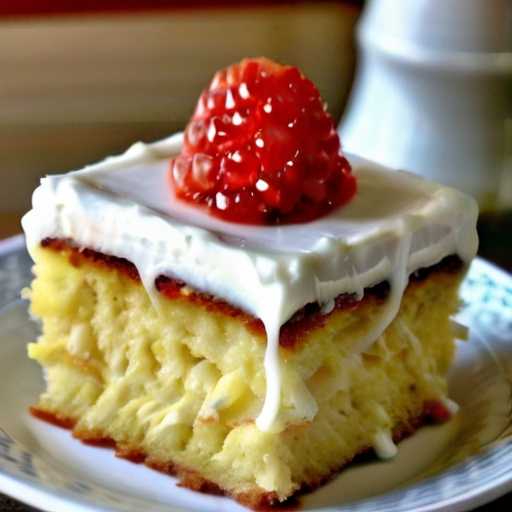 Pineapple Poke Cake with Coconut Cream Frosting