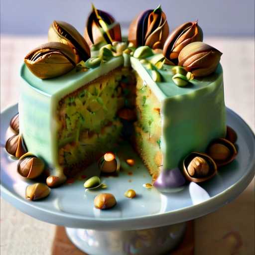 Pistachio nut cake